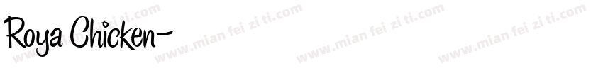 Roya Chicken字体转换